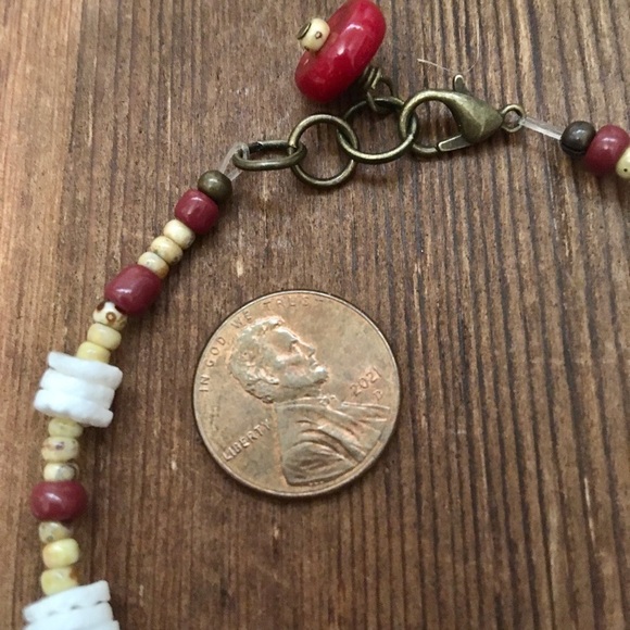 Men's Puka Shell 8 Inch Beaded Bracelet,  Handmade Men's Bracelet - Picture 5 of 6